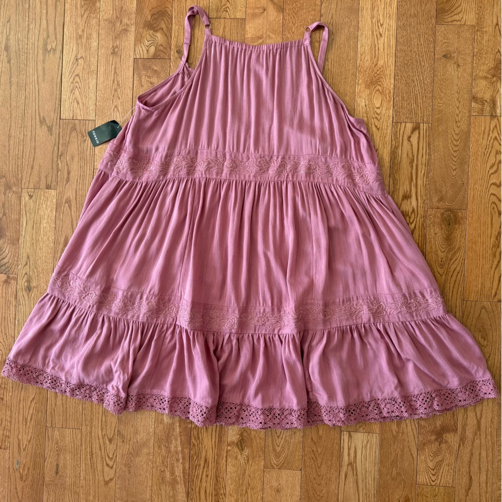 Torrid Festi NWT 2X mini dress mesa rose - Picture 6 of 12